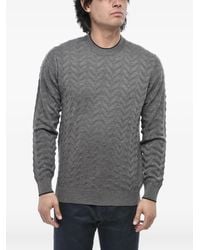 Paolo Pecora - Chevron-Pattern Crew-Neck Sweater - Lyst