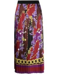 Versace Jeans Couture - Gonna Midi Con Stampa - Lyst