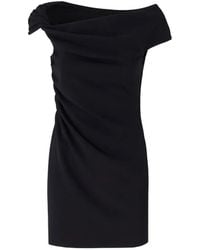 Pinko - Off-Shoulder Draped Dress - Lyst