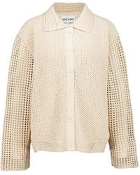 Escvdo - Solar Hand-Knitted Cotton Shirt - Lyst