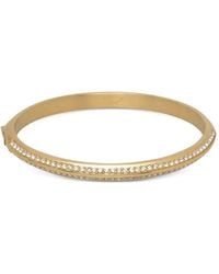 KARL LAGERFELD - Crystal-Embellished Bangle Bracelet - Lyst