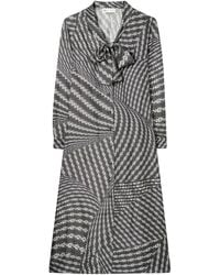 Tory Burch - Robe-chemise en soie à imprimé graphique - Lyst
