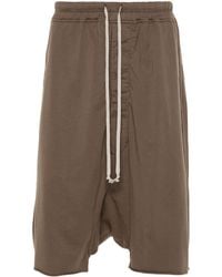Rick Owens - Organic-cotton Drop-crotch Shorts - Lyst