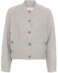 Twinset - Sequinned Bomber Jacket - Lyst