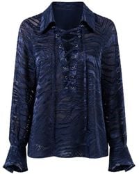 Barbara Bui - Lace-Up Blouse - Lyst