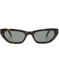 Saint Laurent - Tortoiseshell-effect Cat-eye Frame Sunglasses - Lyst