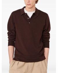 Officine Generale - Geripptes Poloshirt - Lyst