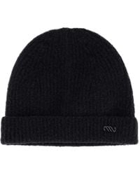 Massimo Osti Studio - Felted Logo-Plaque Bouclé Beanie Hat - Lyst