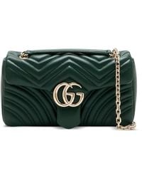 Gucci - Medium Gg Marmont Chevron Shoulder Bag - Lyst