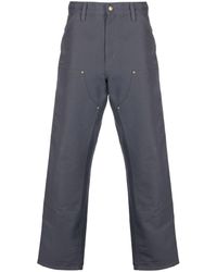 Carhartt - Double Knee Grey Cotton Trousers - Lyst