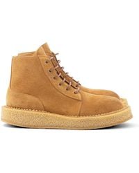 Buttero - Suede Lace-Up Boots - Lyst