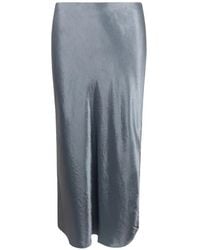 Vince - Satin Side-Slit Slip Skirt - Lyst