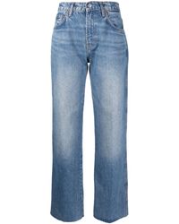 Reformation - Val 90s Mid-rise Straight Jeans - Lyst