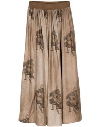Uma Wang - Gillian Renaissance-print Skirt - Lyst