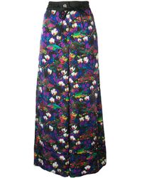 Sacai Palazzo Broek Met Print - Zwart