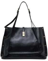 Pollini - Austin Stud-Embellished Leather Shoulder Bag - Lyst