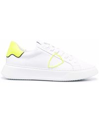 Philippe Model - Temple Broderie Low-top Leather Sneakers - Lyst