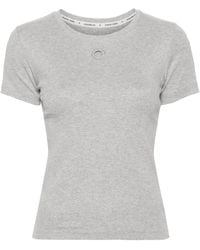 Marine Serre - Crescent Moon Organic-Cotton T-Shirt - Lyst