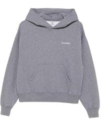 Sporty & Rich - Logo-Embroidered Pouch-Pocket Hoodie - Lyst