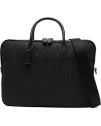 COACH - Pochette D'Ordinateur Theo À Motif Monogrammé - Lyst