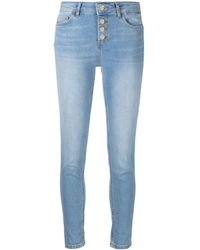 Liu Jo - Skinny-Jeans mit Logo-Patch - Lyst
