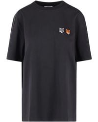 Maison Kitsuné - Double Fox Head T-Shirt - Lyst