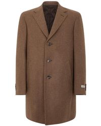 Canali - Single-Breasted Notched-Lapel Coat - Lyst