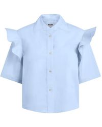 Moschino - Ruffled Short-Sleeve Shirt - Lyst