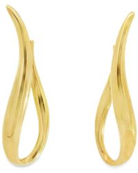 Lisa Nik - 18K Wavy Elongated Earrings - Lyst