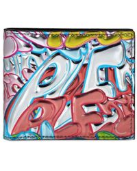 Philipp Plein - Graffiti-print Leather Wallet - Lyst