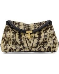 TOTEME - Mini T-Lock Paisley Clutch Rye - Lyst