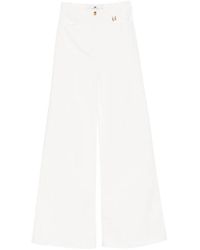 Elisabetta Franchi - Flared Leg Denim Jeans - Lyst