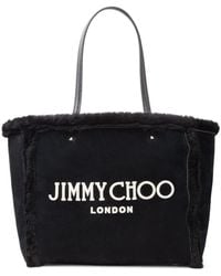 Jimmy Choo - Sac À Main Avenue En Peau Lainée - Lyst