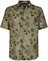 Manuel Ritz - Floral-Print Short-Sleeve Shirt - Lyst
