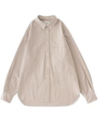 Studio Nicholson - Xbeams Plus Button-Down Striped Shirt - Lyst