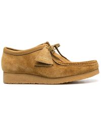 Clarks - Wallabee Lace-Up Derby Shoes - Lyst