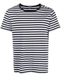 Ron Dorff - Eyelet Edition Stripe-print T-shirt - Lyst