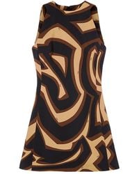 PUCCI - Vestido acampanado con estampado abstracto - Lyst
