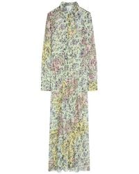 Dries Van Noten - Long Jacquard Shirt Dress - Lyst
