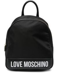 Love Moschino - Mochila con logo estampado - Lyst