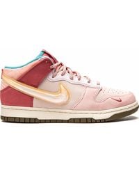 Nike - X Social Status Dunk Mid "strawberry Chocolate" Sneakers - Lyst