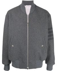 Thom Browne - Veste Bomber Oversize À Détail 4 Bandes Signature - Lyst