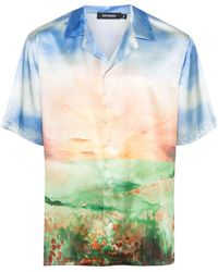 NAHMIAS - Summerland Sunset Silk Shirt - Lyst