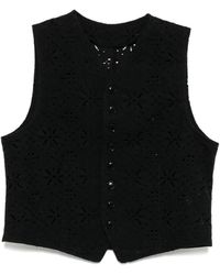 Y's Yohji Yamamoto - Top Mit Schnürung - Lyst