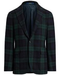 Polo Ralph Lauren - Tartan-Check Single-Breasted Blazer - Lyst