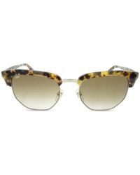 MCM - Tortoiseshell-Effect Rectangle-Frame Sunglasses - Lyst