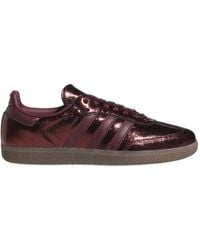 adidas - Samba Og Metallic Leather Sneakers - Lyst