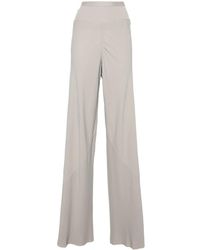 Rick Owens - Ribbed-waistband Wide-leg Trousers - Lyst