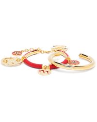 Rabanne - Set Di Bracciali Rigidi Con Ciondolo - Lyst