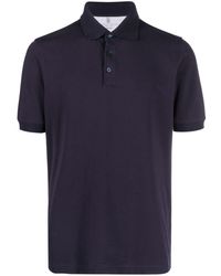 Brunello Cucinelli - Cotton Short-sleeved Polo Shirt - Lyst
